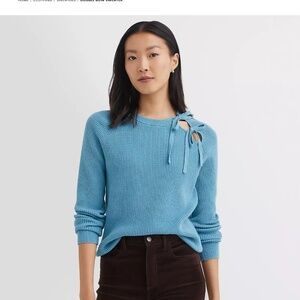 Loft sweater with side bows
